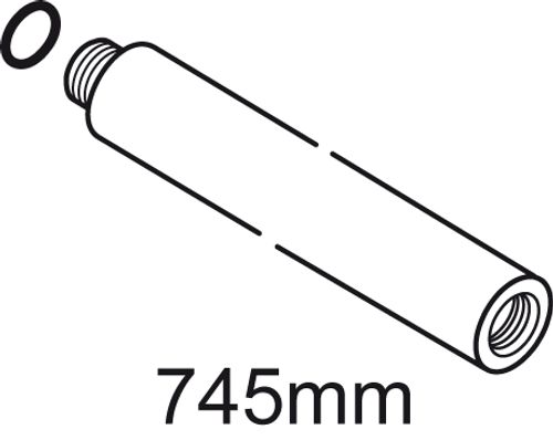 IS-Brausestange-d25-Abstand-L745mm-Chrom-A861142AA gallery number 1